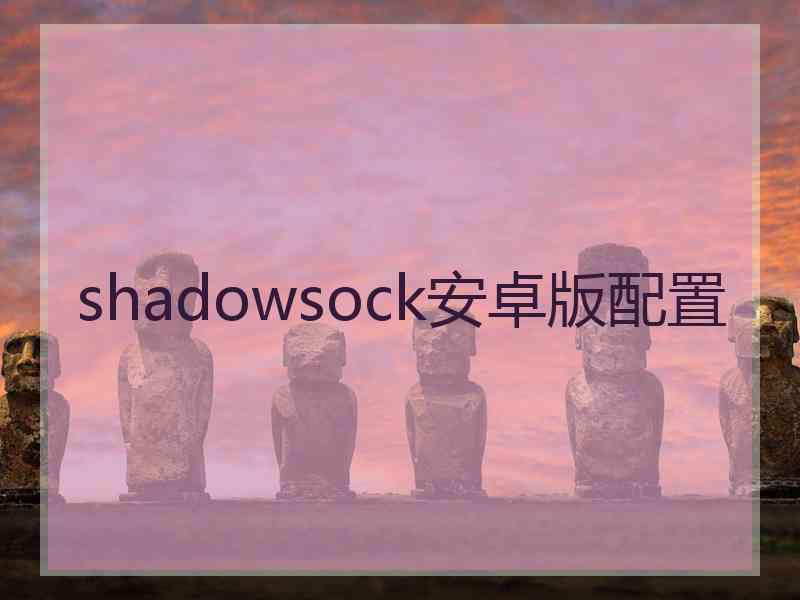 shadowsock安卓版配置