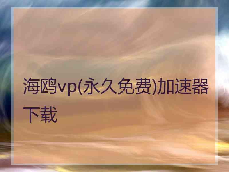 海鸥vp(永久免费)加速器下载