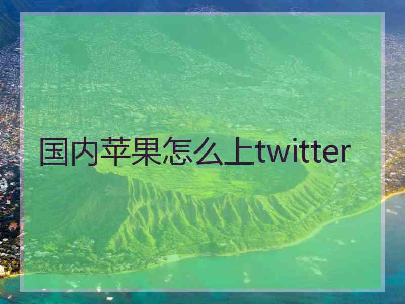 国内苹果怎么上twitter