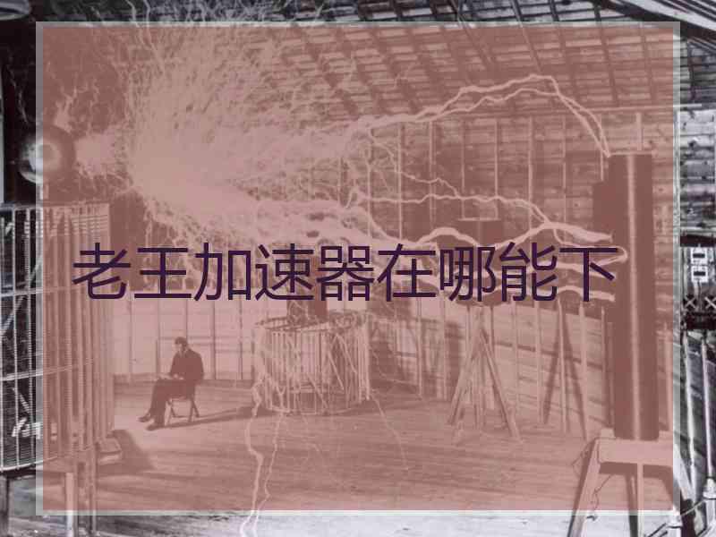 老王加速器在哪能下