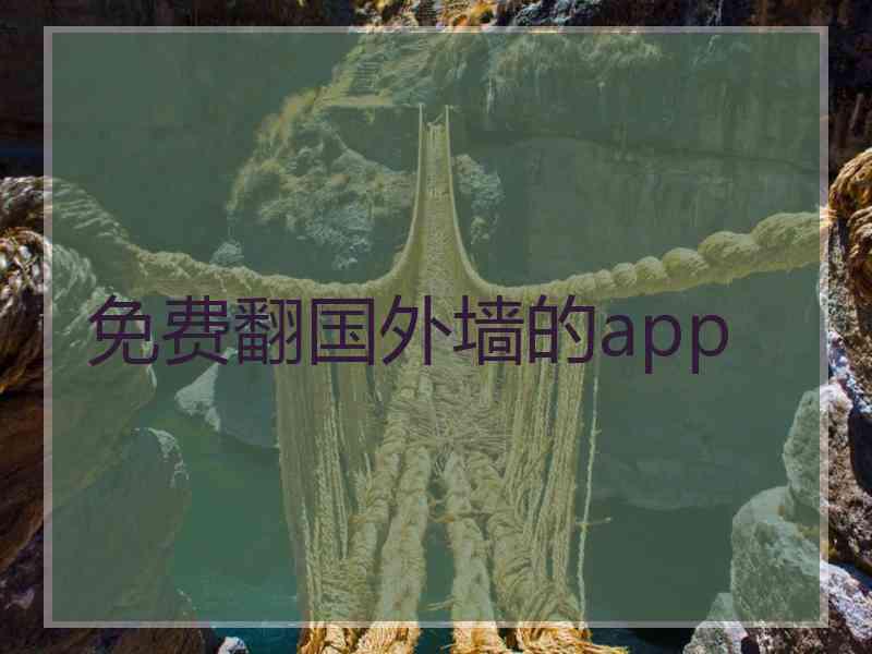 免费翻国外墙的app