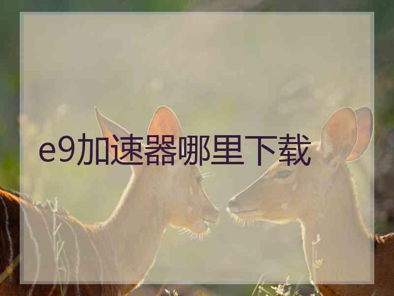 e9加速器哪里下载