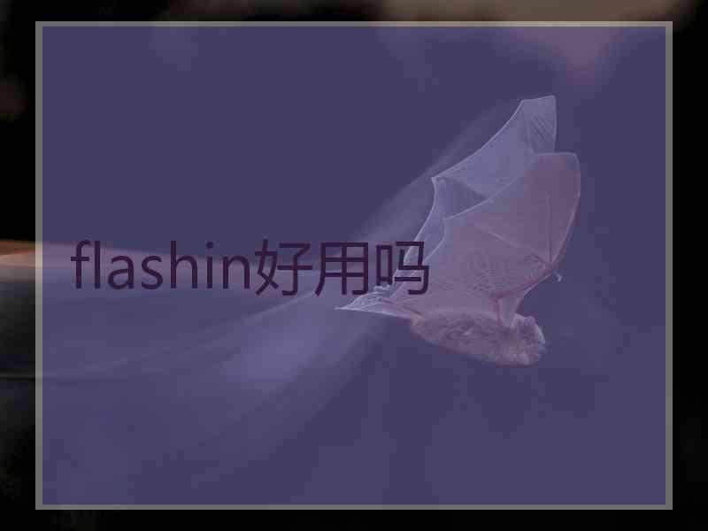 flashin好用吗
