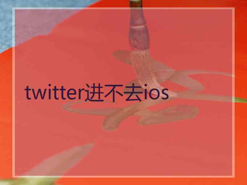 twitter进不去ios