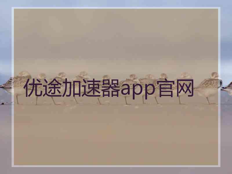 优途加速器app官网