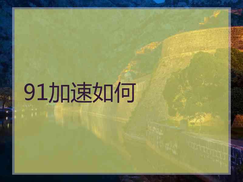 91加速如何