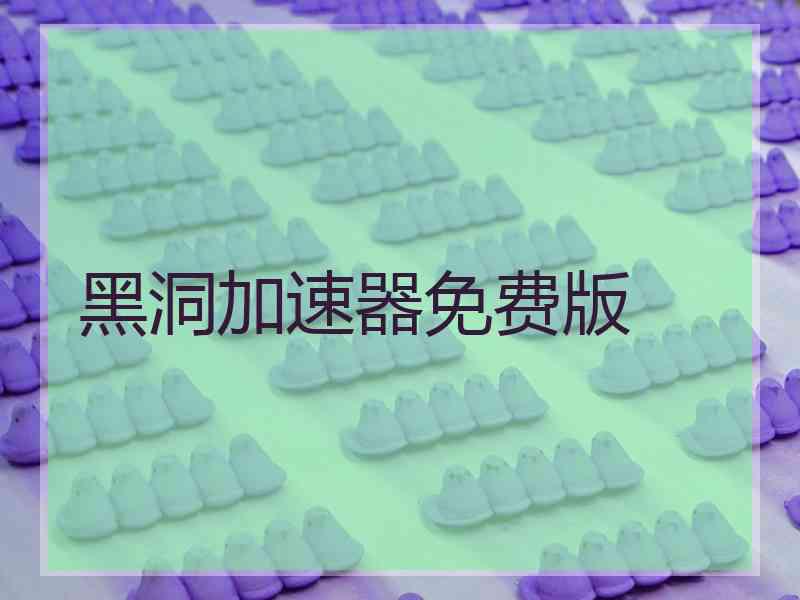 黑洞加速器免费版