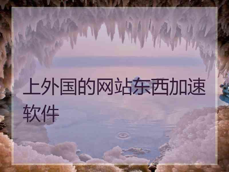 上外国的网站东西加速软件