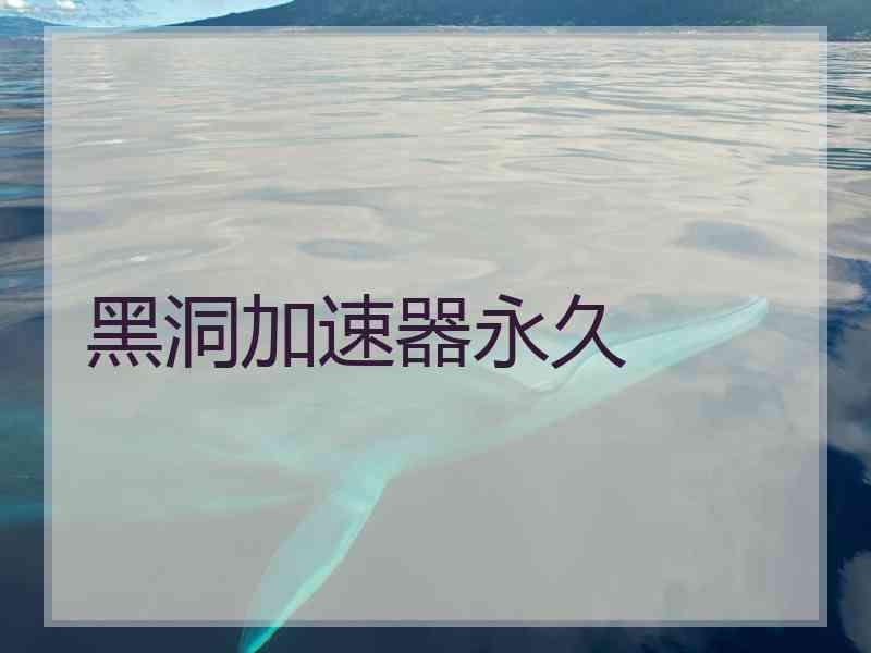黑洞加速器永久