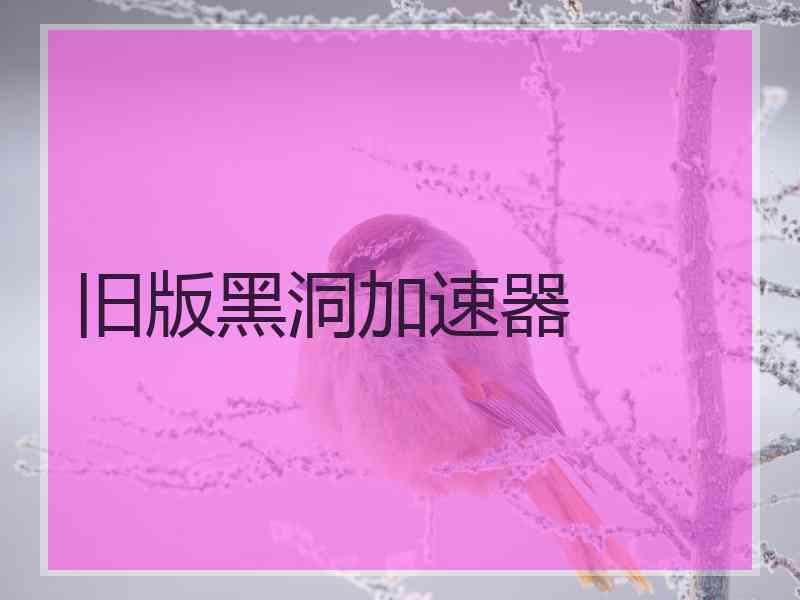 旧版黑洞加速器