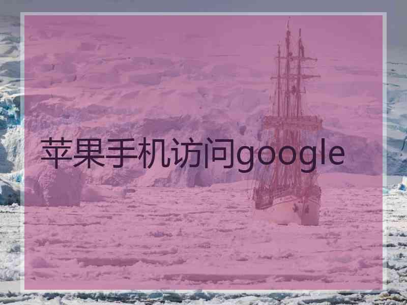 苹果手机访问google