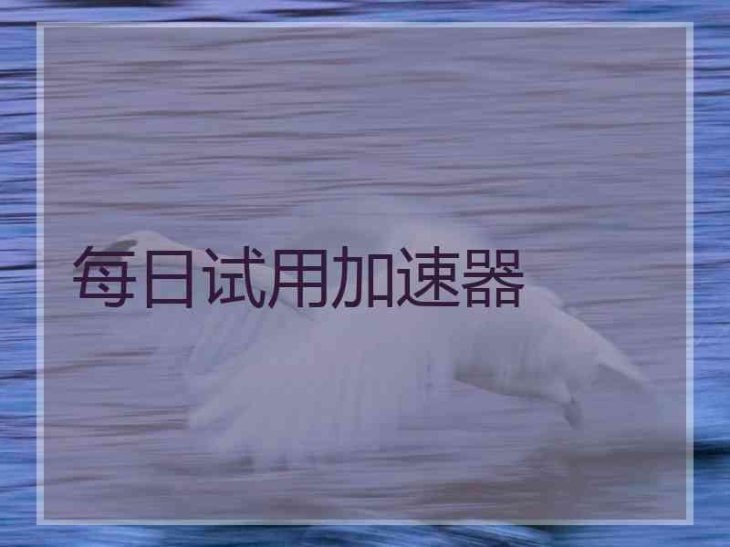 每日试用加速器