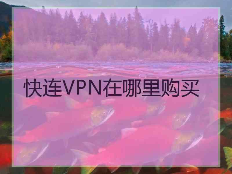 快连VPN在哪里购买