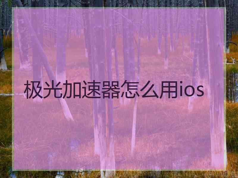 极光加速器怎么用ios