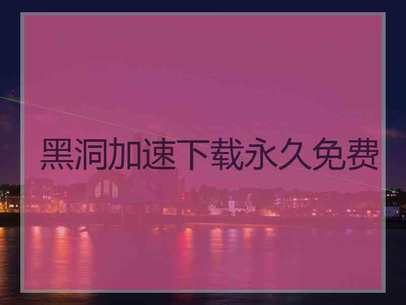 黑洞加速下载永久免费