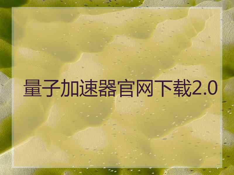 量子加速器官网下载2.0