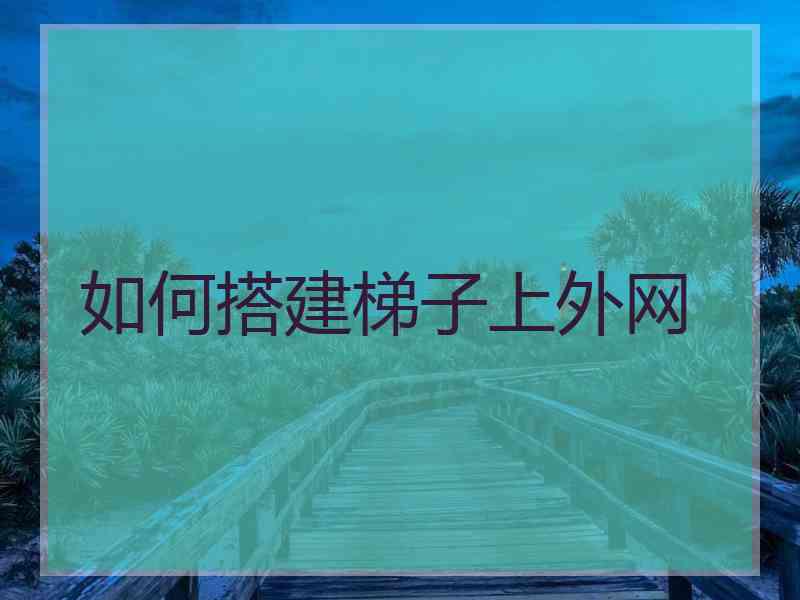如何搭建梯子上外网