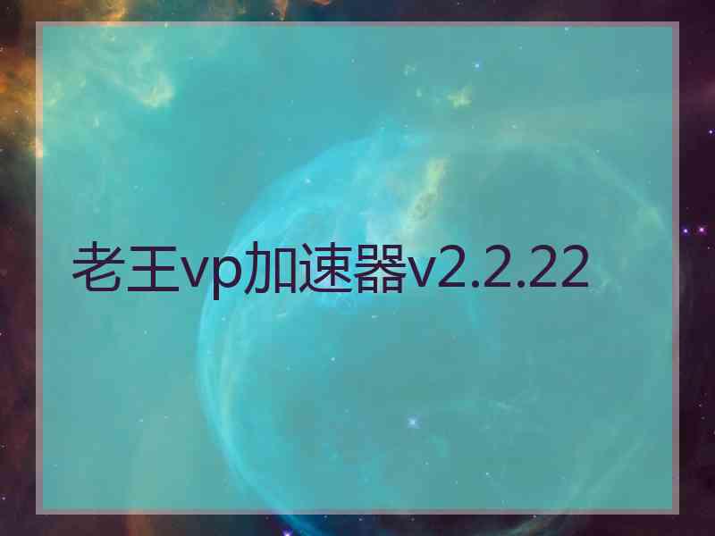 老王vp加速器v2.2.22